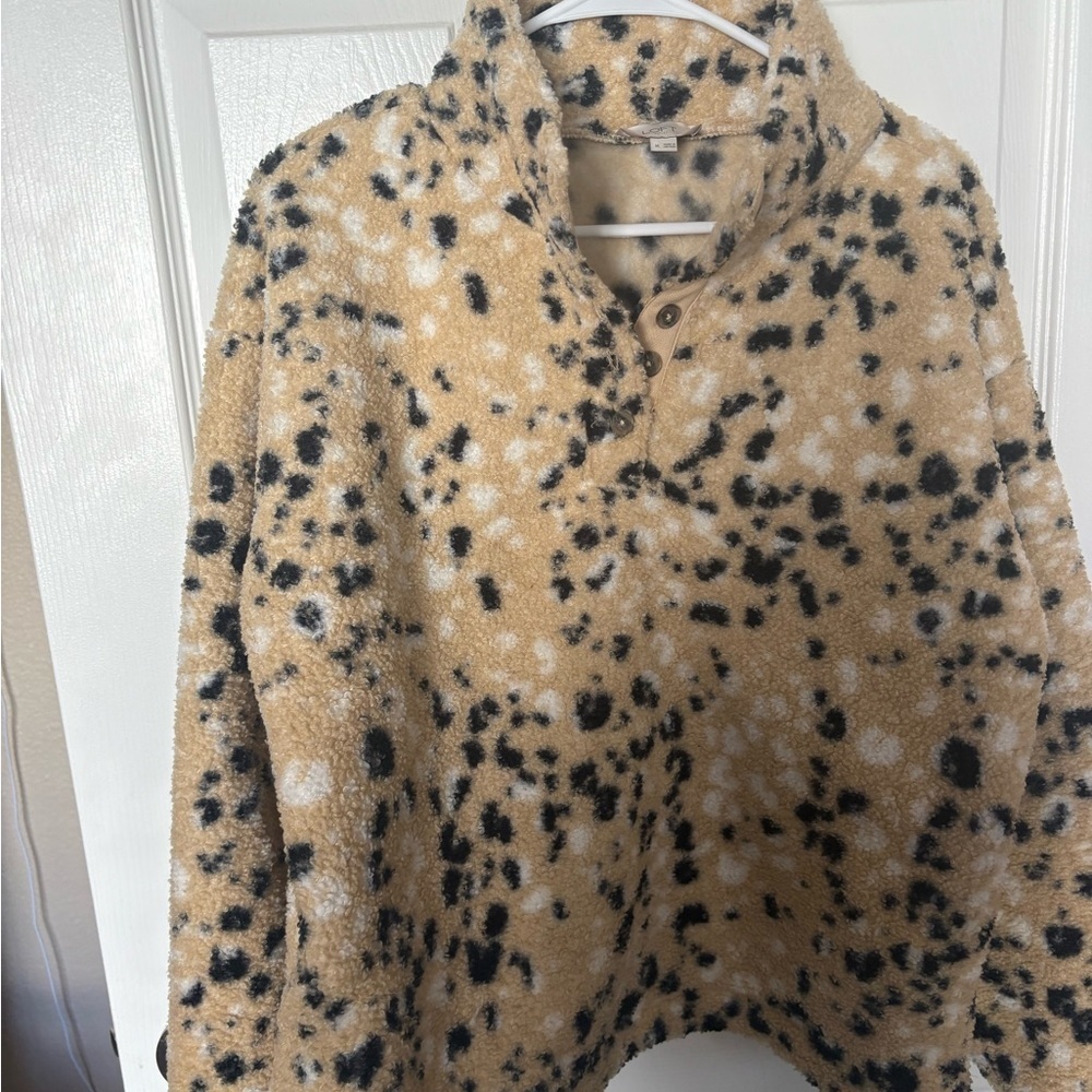 LOFT Tan and Black Teddy Jacket - Picture 5 of 5